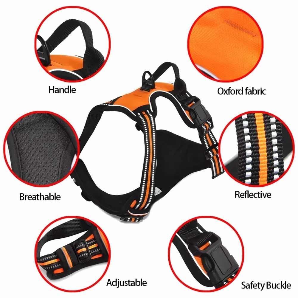 No-Pull Dog Harness with Leash | Adjustable Reflective Pet Vest Size Small - Picture 4 of 7